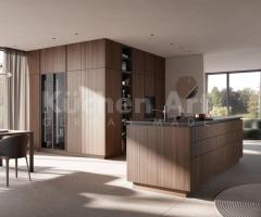 Cuisine moderne équipée : Design Rétro Moderne avec Éclairage LED et Fonctionnalités Innovantes - 2