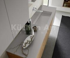 Salle de bains minimaliste bois & gris – Design épuré et contemporain - 6