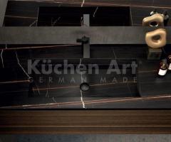 Salle de bains bois foncé & marbre noir | Design contemporain - 2