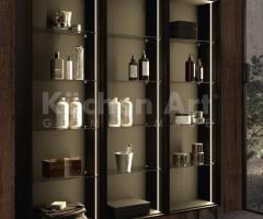 Salle de bains double vasque & vitrines lumineuses | Design contemporain et connecté - 9